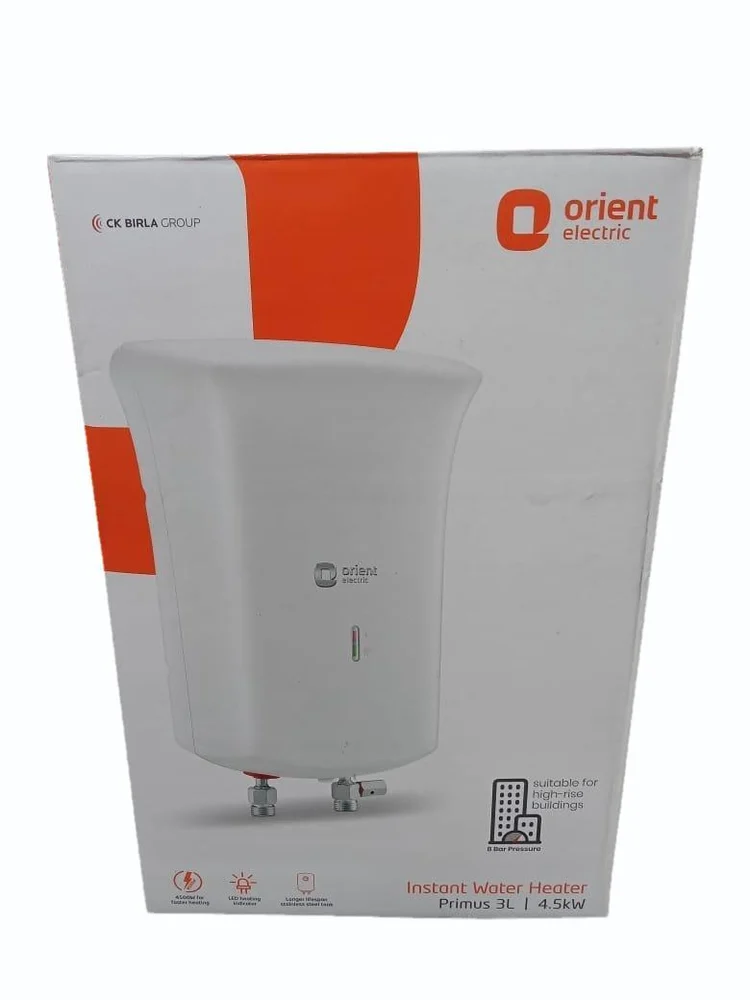 3L Orient Electric Primus Instant Water Heater - Professional Salon Equipment at Beauty Republic Equipment Store